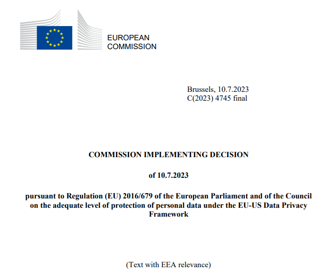 Защита данных: Европейская комиссия