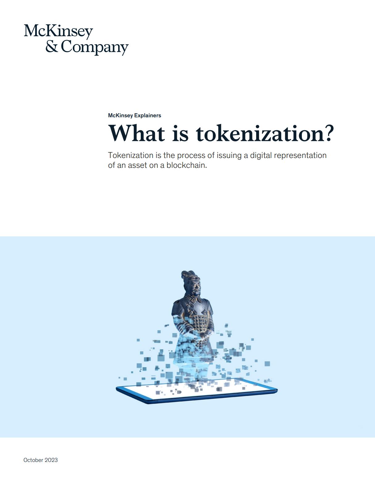 McKinsey выпустили небольшой отчет о токенизации