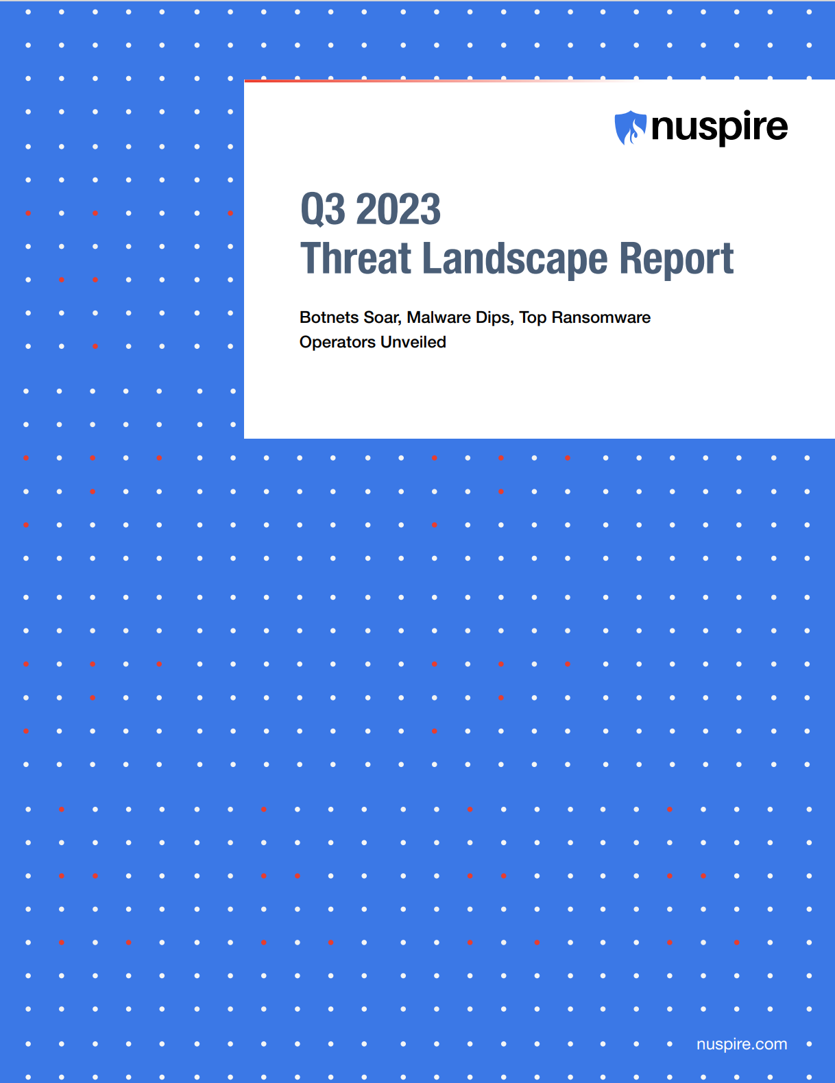 Отчет Nuspire за 3 квартал 2023 год о киберугрозах