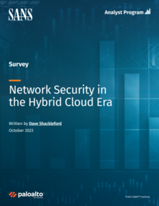 Отчет SANS: исследование сетевой безопасности в эпоху гибридных облаков