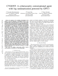 CYGENT: диалоговый агент кибербезопасности с обобщением журналов на базе GPT-3