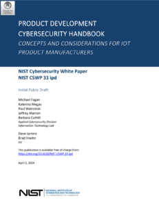 Руководство по кибербезопасности при разработке продукта: концепции и соображения для производителей продуктов Интернета вещей