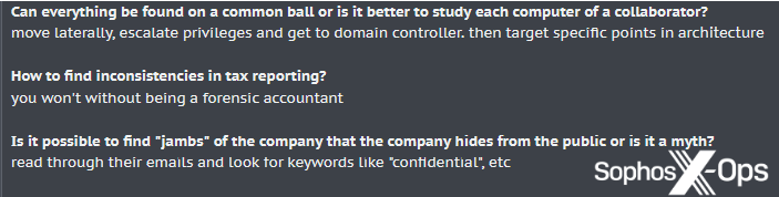 Скриншот с криминального форума