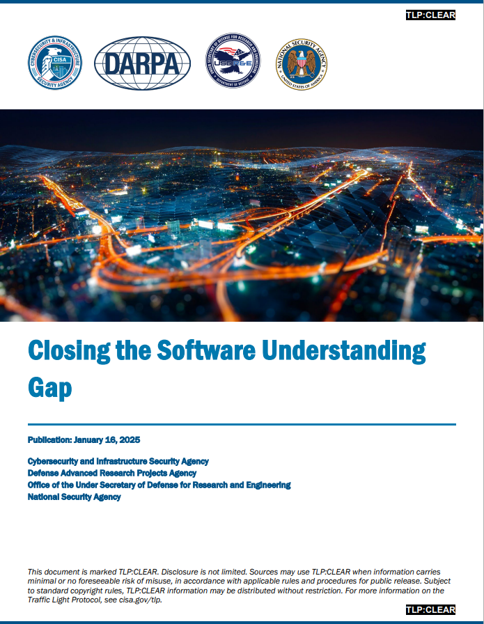 Устранение разрыва в понимании программного обеспечения: анализ доклада CISA, DARPA, OUSD R&E и NSA