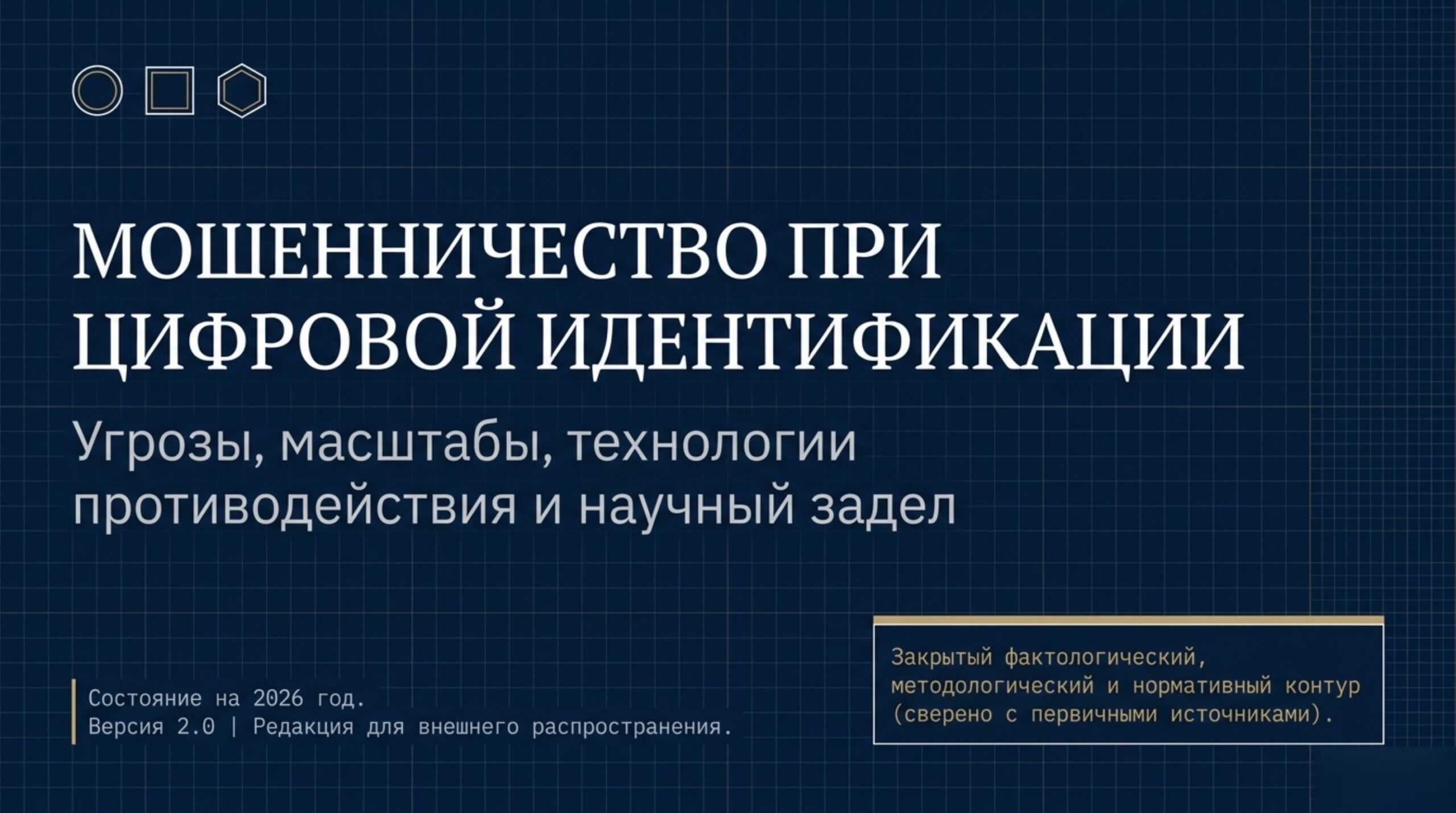 Мошенничество при цифровой идентификации — исследование угроз и технологий противодействия, 2026 год